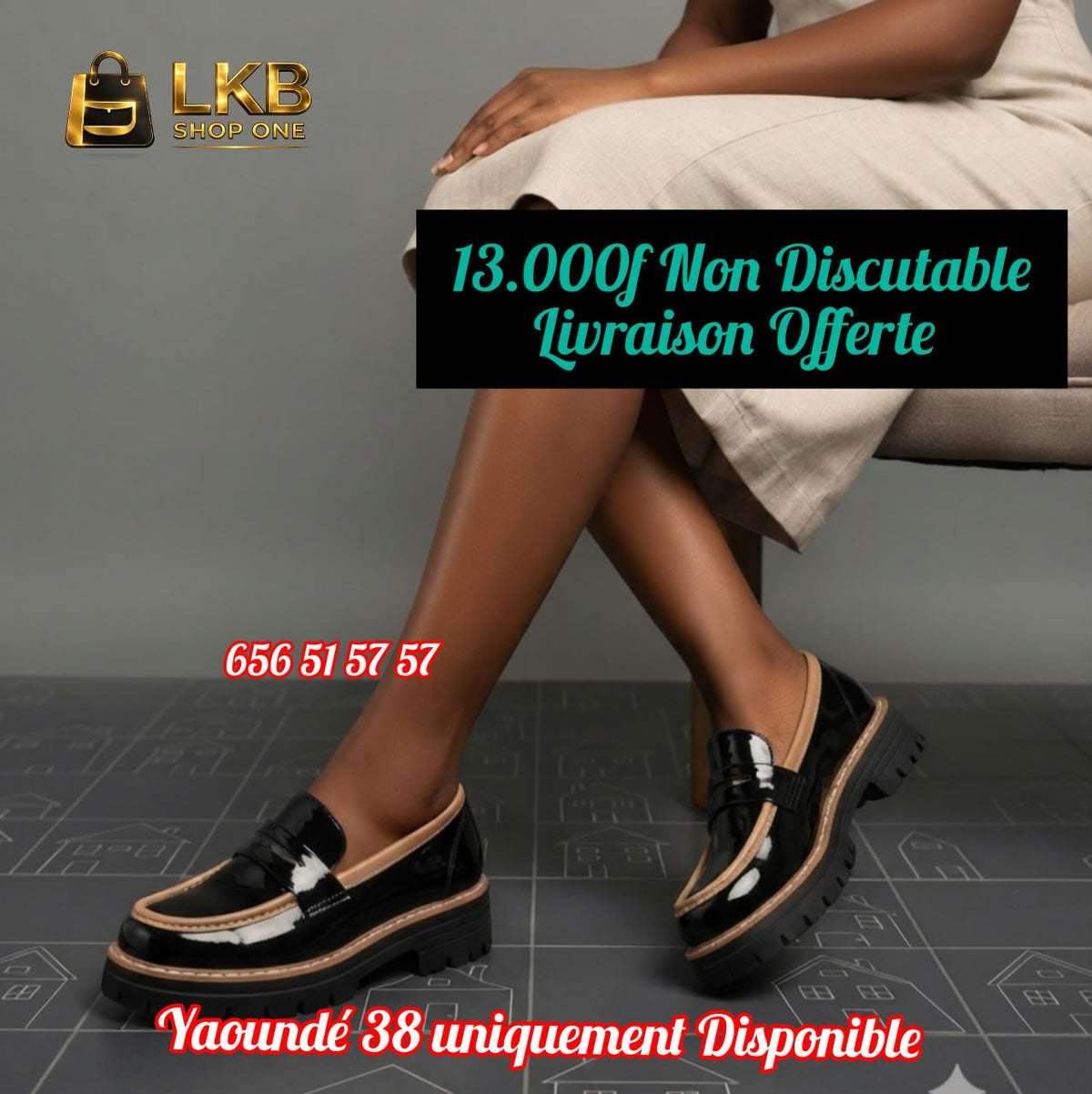 Mocassins Élégants Premium – Noir & Vert Cyan