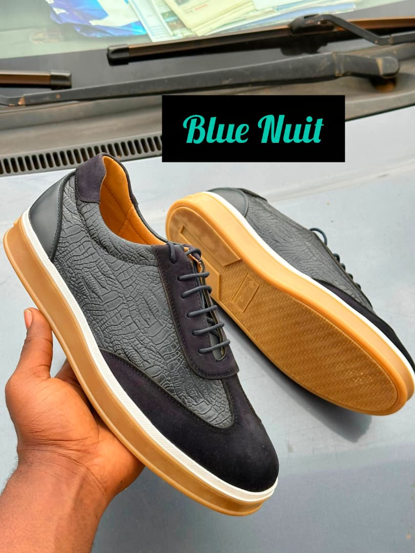 Sneakers Loro Piana Homme Cuir Croco Semelle Gomme
