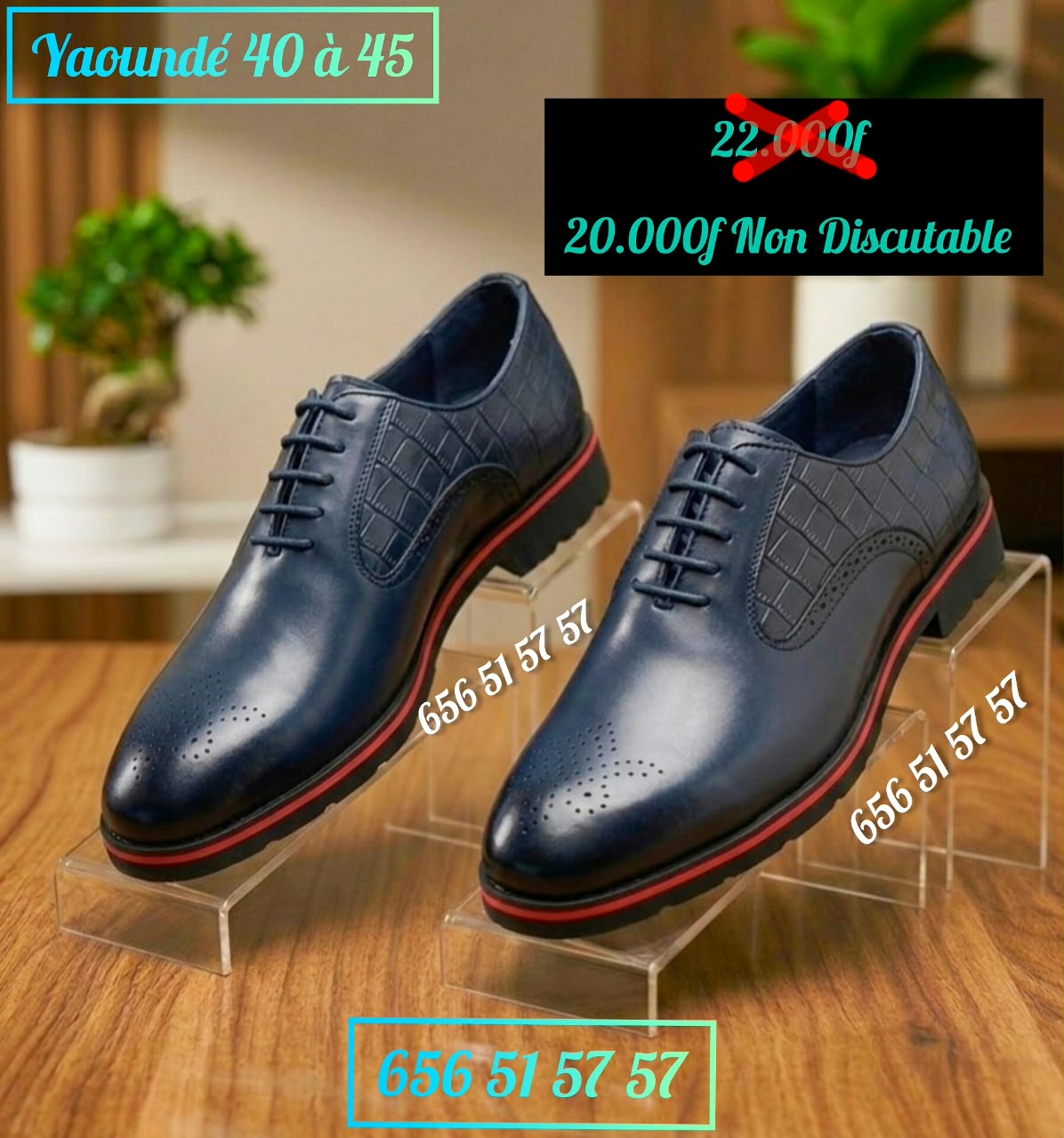 Chaussures Habillées Premium – Noir, Marron et Bleu Nuit