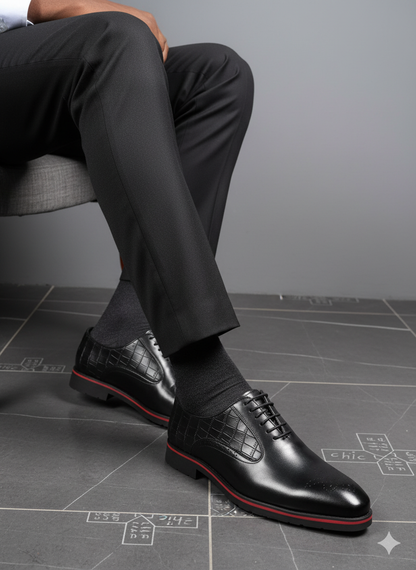 Chaussures Habillées Premium – Noir, Marron et Bleu Nuit